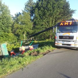 LKW Bergung A3 Hünxe - A M F Auto Mietfunk GmbH im Einsatz